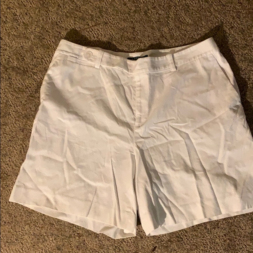 Ralph Lauren Size 14 White Cotton Shorts NWOT